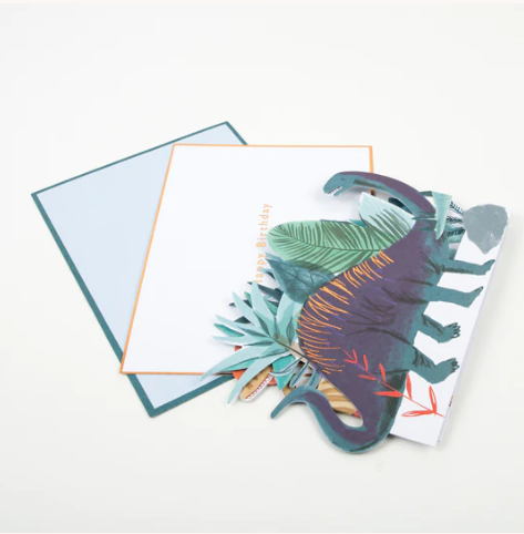 Dinosaur Concertina Card