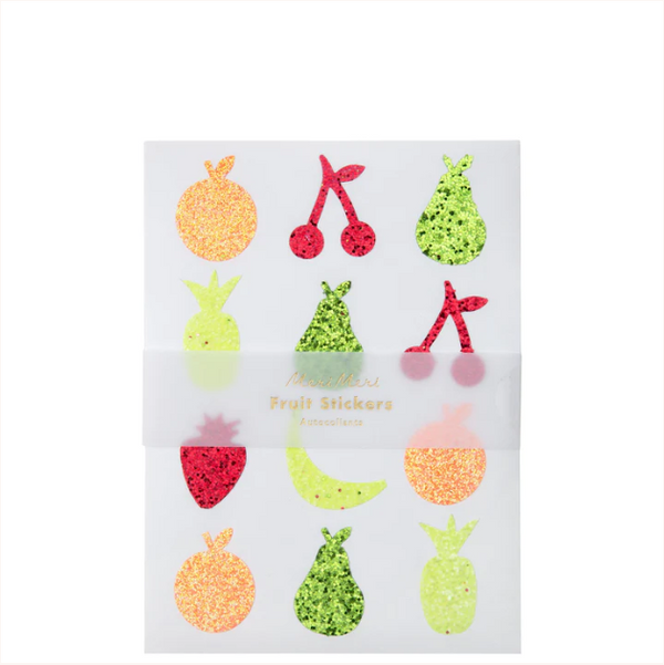 Glitter Fruit Sticker Sheets