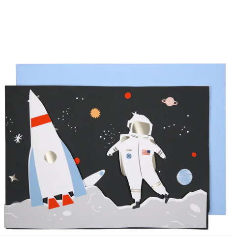 Space 3d Scene Card