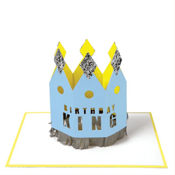 Crowned Birthday King Card