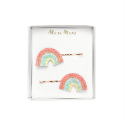 Glitter Rainbow Hair Slides