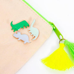 Dino Enamel Lapel Pins