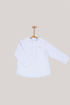 Camisa Cuadros Menta Y Taupe Algodón