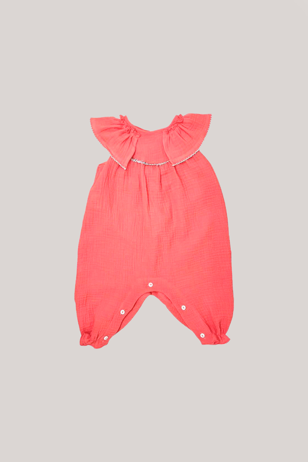 BABY CORAL OVERALL