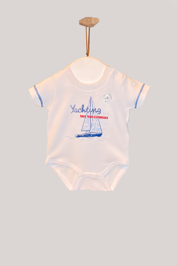 BODY T-SHIRT MC YACHTING C/EST BLANCO