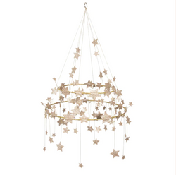 Gold Sparkle Star Chandelier