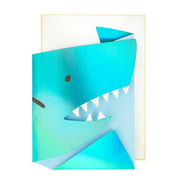 Metallic Shark Concertina Card