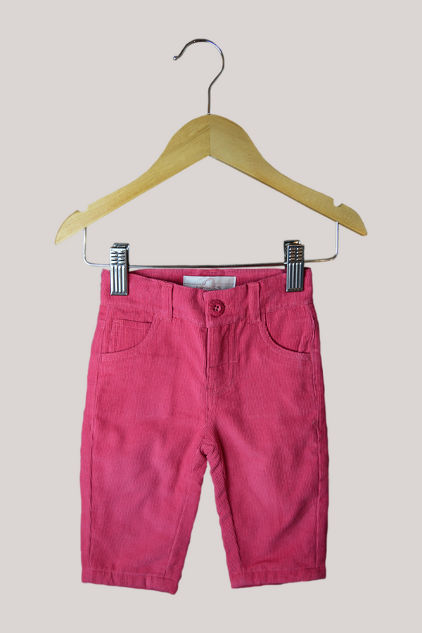 PANT.BABYCORD FORRADO FRESA