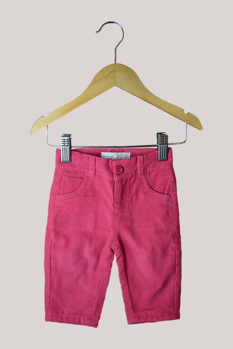 STRAWBERRY LINED BABYCORD PANTS