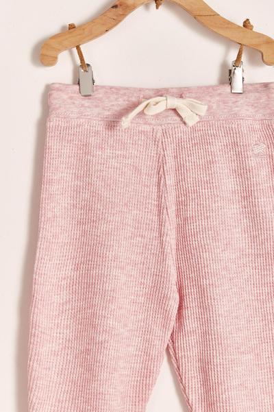 SIDNEY PIMA COLORS WAFFLE PINK MELANGUE PANTS