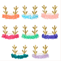 Reindeer Fringe Antler Headbands