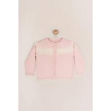 Sweater Tejido Jaquard Crudo/Rosa