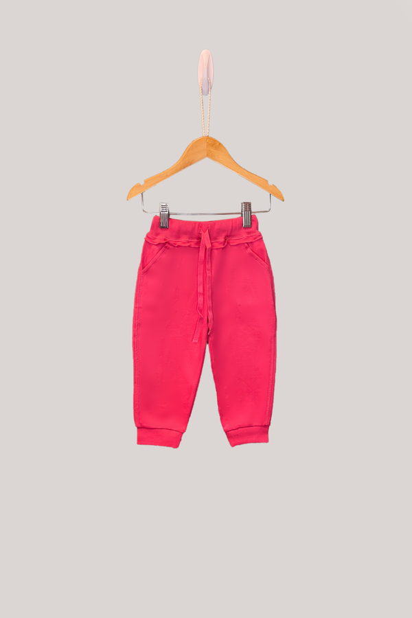 SWEATPANT GIRL INTLCK PIMA COLORS PINK AZALEA