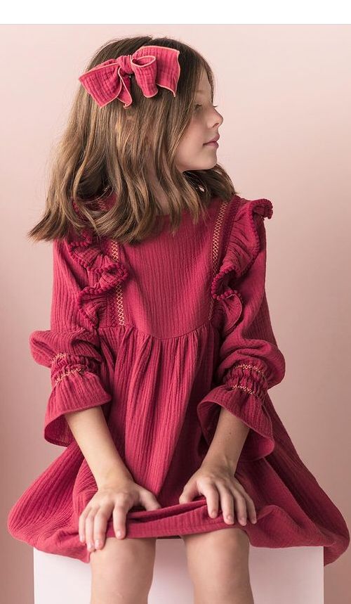 Ruffled bambula dress