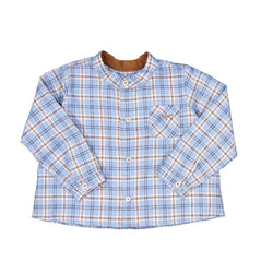 Camisa Niño Cuadros Azul