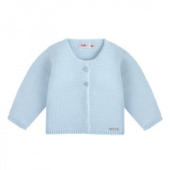 Chaqueta Larga Punto Azul Bebé